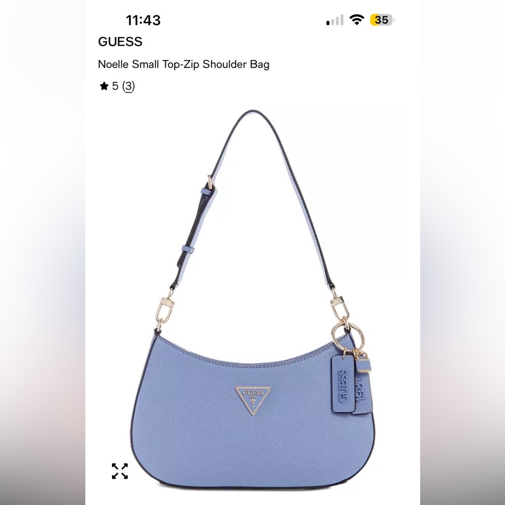 Guess Noelle Shoulder Bag Wisteria - Picture 8 of 11
